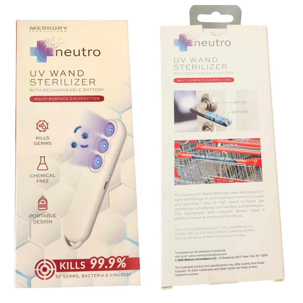 Merkury neutro uv wand sterlizier with rechargerable battery New In Box